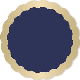 Poli Redondo Royal Azul / Ouro