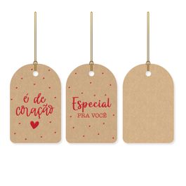 Tag De / Para É De Coração Colorido