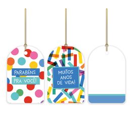 Tag De / Para Parabéns Colorido