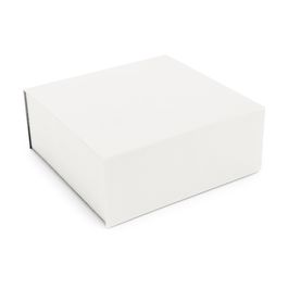 Caixa Rígida Dobrável Quadrada Com Imã Liso Branco