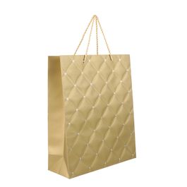 Sacola Premium Acabamento Especial Capitonê Ouro