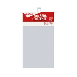 Papel Seda Autosservico Liso Prata