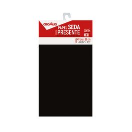 Papel Seda Autosservico Liso Preto