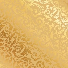 Saco para Presente Metal Arabesco Ouro
