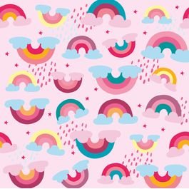 Saco para Presente Perol Rainbow Colorido