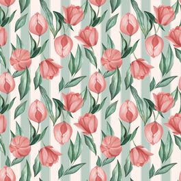 Saco Para Presente Perol Tulips Colorido