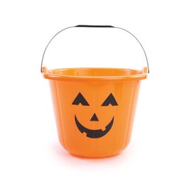 Baldinho Abóbora Halloween 17cm