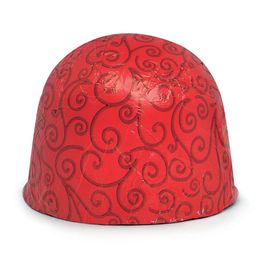 Folha Chumbo Arabesco Vermelho / Branco