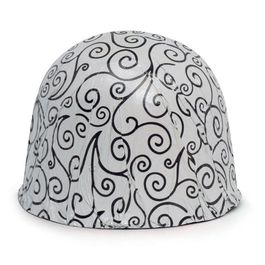 Folha Chumbo Arabesco Branco / Ouro