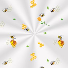 Saco Transparente Pote Mel Amarelo