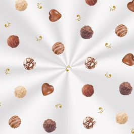 Saco Transparente Bombom Marrom