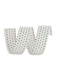 Fita Kraft Extra Fina Poá Branco/Verde Bandeira C/1