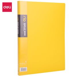 Pasta Catálogo RIO  - Capa PP 0,75mm - 20 Envelopes - Amarelo