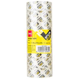 Fita Adesiva Transparente BOPP - 18mm x  27,43m  8 rolos