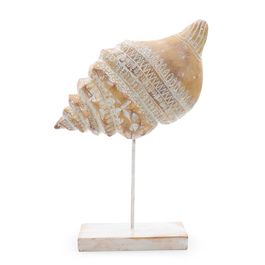 Decorativo Caracol Resina Palha