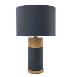 Abajur Com Cúpula Cimento Cinza