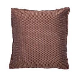 Capa Para Almofada Texturizada Poliéster Café