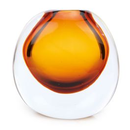 Vaso Vidro Ambar / Cristal