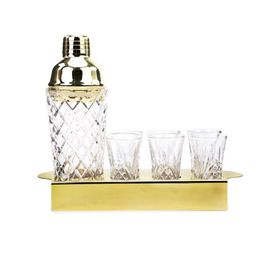 Coqueteleira Kit C/ 8 Peças Vidro Incolor