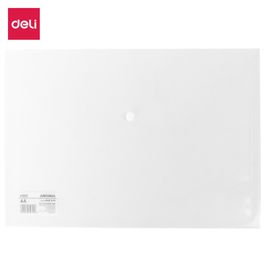 Pasta Documento A4 com botão  - Espessura 0,12mm - Transparente