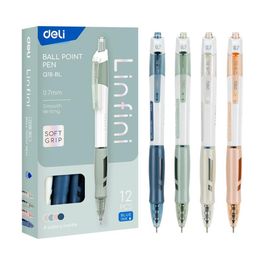 Caneta Esferográfica Retrátil  ARRIS - Ponta Mini 0,7mm - Azul - 12 pcs