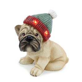 Dec Cachorro Com Led Mrr/Vrm/Vrd 22Cm 2Aaa