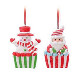 Enf Pend Cupcake Noel Sort Clr 6X12X10Cm