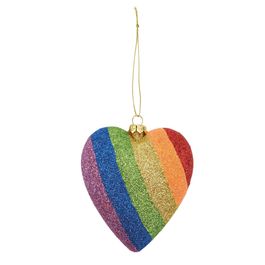Enfeite Pendurar Coração Colorido