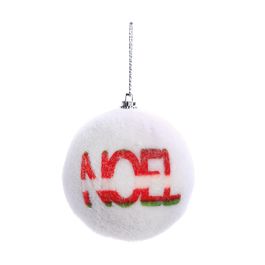 Bola Noel Branco/Vermelho/Verde
