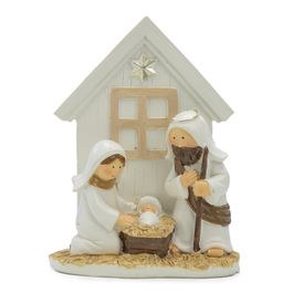 Dec Sagrada Família Bco/Our 10X6X13Cm