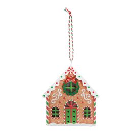 Enfeite Para Pendurar Casa Gingerbread Colorido