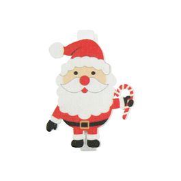 Prendedor Papai Noel Vermelho Branco