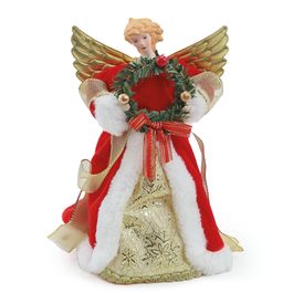 Anjo Dec Segurando Guir Our/Bco/Vrm 23Cm