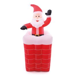 Noel Inflável Com Led Vermelho Branco Preto