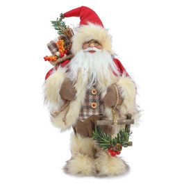 Papai Noel Com Saco  Presente Vermelho/Marrom