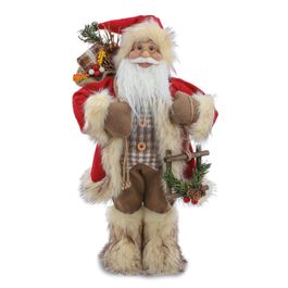 Papai Noel Com Saco  Presente Vermelho/Marrom