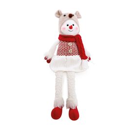 Boneco De Neve Com Gorro De Urso Sortido Vermelho Branco