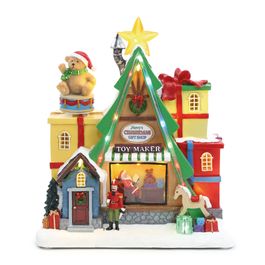 Cenário Dec Fábrica Com Led Som Movimento Colorido