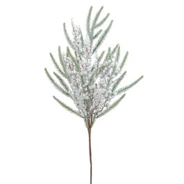 Galho Grande C/Folhas Frutas Vrd/Bco 67Cm