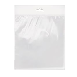 Saco Adesivado Transparente Com Furo Perolado Branco