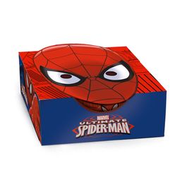 Caixa Mascara Spider Man Clássico Vermelho/Azul PT com 10