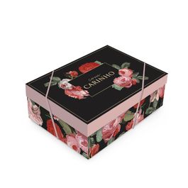 Caixa Retangular Com Tampa Constance Colorido