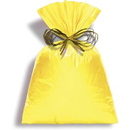 Saco Adesivado para Presente Perol Liso Amarelo PT C/100