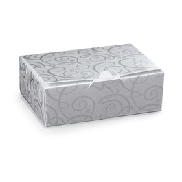 Mini Caixa Retangular Pratice Glamour Prata