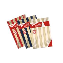Saco para Presente Sortido No Milheiro Listrado Colorido