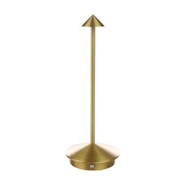 Luminária De Mesa Aluminio, Metal Dourado