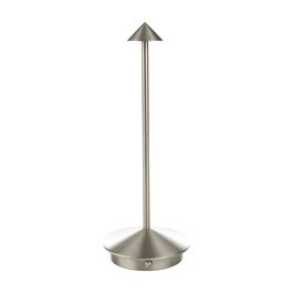 Luminária De Mesa Aluminio, Metal Prata
