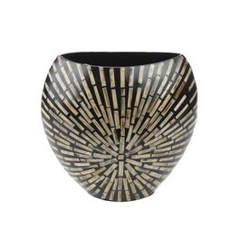 Vaso Bambu Natural / Preto