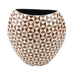 Vaso Capiz,Madrepérola Madeira Natural