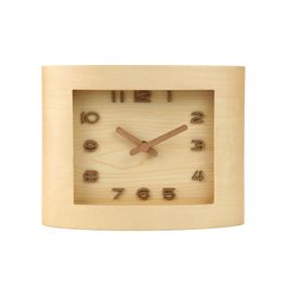 Relógio Madeira Tilia E Mdf Natural